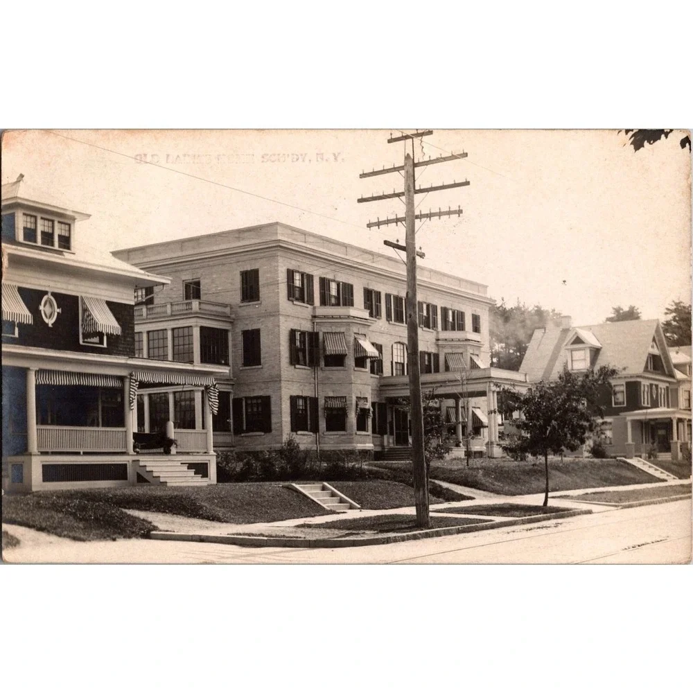 Antique 1911‎ Schenectady N.Y. Postcard With One-Cent Stamp & Handwritten Note
